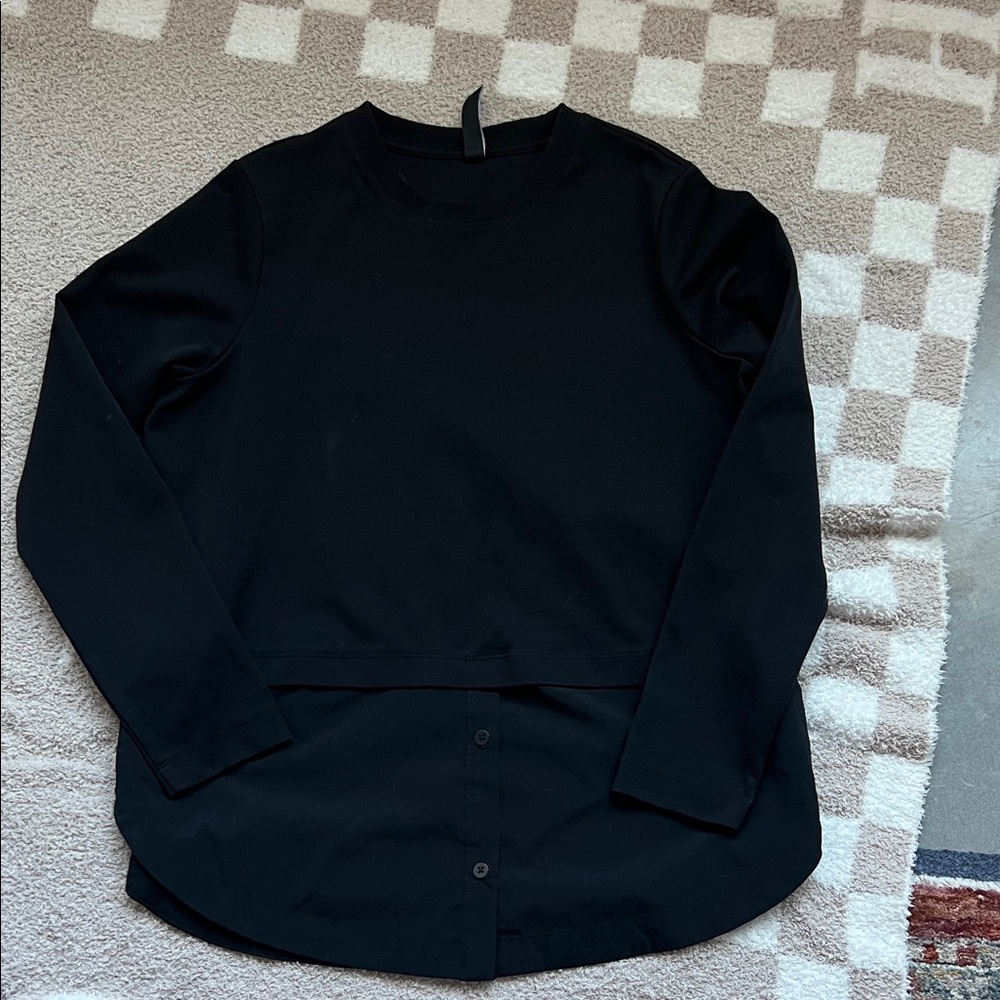 Athleta Women's Black Long Sleeve Blouse